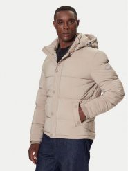 Guess Kurtka zimowa M4BL21 WGJ42 Beżowy Regular Fit. Brązowe kurtki męskie Guess, na zimę, m, z aplikacjami, z syntetyku, bez kaptura. Za 769.99 zł.