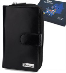 Portfel Skórzany Damski Duży Pionowy Rfid Skóra Klasyk Czarny Beltimore A07. Czarne portfele damskie Beltimore, ze skóry. Za 141.91 zł.