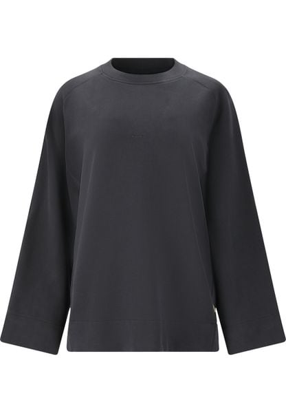 Bluza damska SOS Ramiu. Czarne bluzy damskie SOS, l, bez wzorów, z bawełny, biznesowe, bez ramiączek, bez kaptura. Za 233.50 zł.