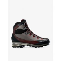 Buty trekkingowe męskie La Sportiva Trango Trk Leather GTX. Czerwone buty zimowe męskie La Sportiva, bez wzorów, z materiału, za kostkę, bez obcasa, bez zapięcia. Za 1,231.00 zł.