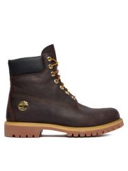 Timberland Trapery Premium 6-Inch Waterproof TB0A2P6WEXU1 Brązowy. Brązowe buty zimowe męskie Timberland, bez wzorów, ze skóry, bez obcasa, bez zapięcia. Za 929.99 zł.
