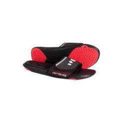 Klapki basenowe SLAP 900 SOFT męskie. Czarne klapki męskie NABAIJI, bez wzorów, z kauczuku, bez zapięcia. Za 79.99 zł.