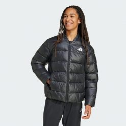 Kurtka Essentials CLIMAWARM Synthetic Down. Czarne kurtki męskie Adidas, bez wzorów, bez kaptura. Za 529.00 zł.