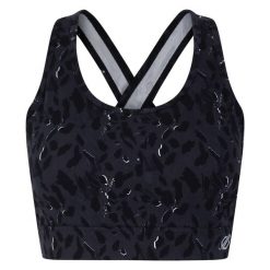 Damski Biustonosz Sportowy Swift II Z Nadrukiem Zwierzęcym. Czarne bielizna sportowa damska Dare 2B, xs, bez wzorów. Za 51.99 zł.
