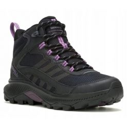 Buty trekkingowe dla kobiet Merrell SPEED STRIKE 2. Czarne obuwie trekkingowe damskie Merrell, bez zapięcia. Za 279.99 zł.