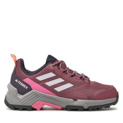 Trekkingi adidas. Czerwone obuwie sportowe damskie Adidas, bez wzorów, bez zapięcia, trekkingowe. Za 299.99 zł.