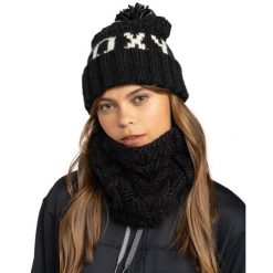 Czapka z mankietem dla Kobiety TONIC Czarny. Czarne czapki damskie Roxy, bez wzorów, z materiału. Za 199.00 zł.