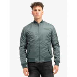 Kurtka puchowa Lonsdale Poolstock. Zielone kurtki męskie Lonsdale, bez wzorów, z puchu, sportowe, bez kaptura. Za 425.00 zł.