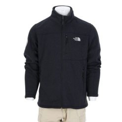 Second life - Kurtka polarowa męska The North Face czarna - Jak nowy. Czarne kurtki męskie The North Face, l, bez wzorów, z materiału, sportowe, bez kaptura. Za 170.36 zł.