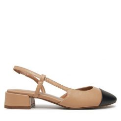 Sandały Call It Spring. Brązowe sandały damskie Call it Spring, bez wzorów, bez obcasa, na słupku, bez zapięcia. Za 149.99 zł.
