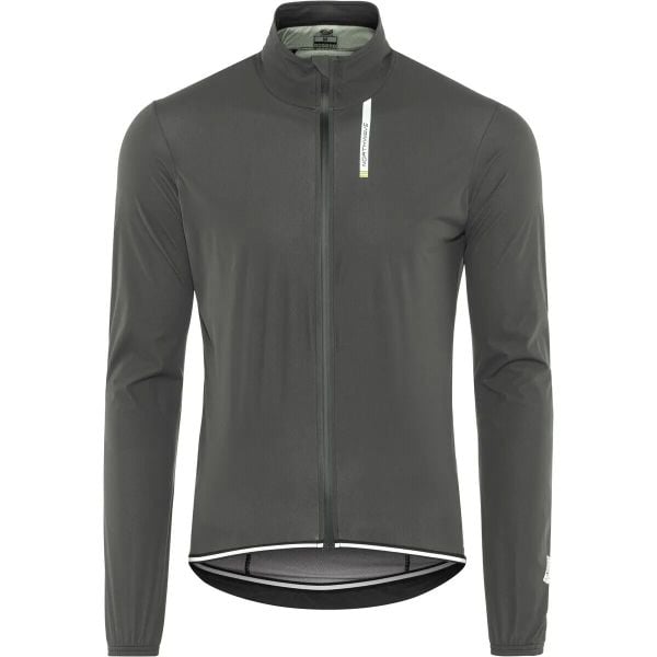 Kurtka rowerowa przeciwdeszczowa NORTHWAVE RAINSKIN Jacket antracyt. Szare kurtki męskie Northwave, s, bez wzorów, z materiału, bez kaptura, rowerowe. Za 280.25 zł.