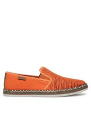 Rieker Tenisówki B5265-38 Pomarańczowy. Brązowe trampki męskie Rieker, bez wzorów, z syntetyku, bez zapięcia. Za 299.99 zł.