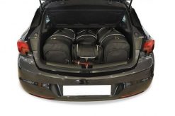 Torby Do Bagażnika Opel Astra 5 Hatchback 2015-2021 4Szt Kjust. Czarne torby podróżne damskie KJUST, bez wzorów, z kauczuku. Za 1,196.00 zł.