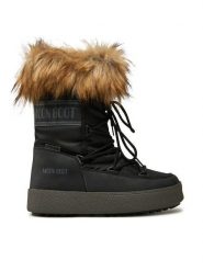 Moon Boot Śniegowce 80D2450060 Czarny. Czarne śniegowce damskie Moon Boot, ze skóry, bez zapięcia. Za 709.99 zł.