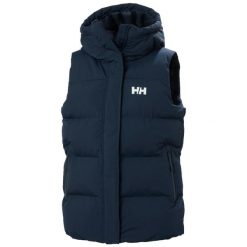 Damski kardigan puchowy Helly Hansen Adore. Niebieskie kardigany damskie Helly Hansen, s, bez wzorów, z puchu, bez kołnierzyka. W wyprzedaży za 745.30 zł.