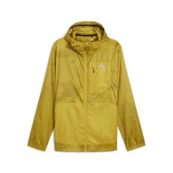 Kurtka wodoodporna Puma. Żółte kurtki sportowe męskie Puma, m, bez wzorów, z materiału, bez kaptura, do biegania. Za 394.95 zł.