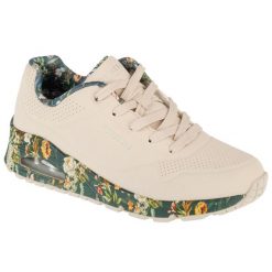 Buty sportowe Sneakersy damskie, Uno - Majestic Garden. Czarne obuwie sportowe damskie Skechers, bez wzorów, bez zapięcia, trekkingowe. Za 429.99 zł.