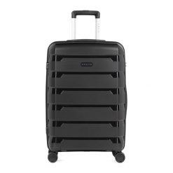 Walizka podróżna KADVA Cayes. Czarne walizki damskie KADVA, bez wzorów. Za 229.99 zł.