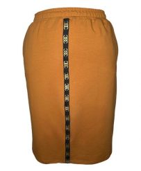Pomarańczowa dresowa spódnica Bea na gumce OSTATNIE SZTUKI PLUS SIZE XXL. Brązowe spódnice damskie Moda Size Plus Iwanek, l, z aplikacjami, z bawełny, eleganckie, plus size, midi. W wyprzedaży za 49.90 zł.