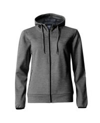 Clique Ottawa Women damska bluza z kapturem z poliestru szary melanż – grey. Szare bluzy damskie CLIQUE, s, bez wzorów, bez ramiączek, z kapturem. Za 244.95 zł.