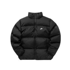 Kurtka uniwersalna męska Nike Club Puffer. Czarne kurtki męskie Nike, na zimę, m, bez wzorów, z materiału, eleganckie, z kapturem. Za 1,547.47 zł.