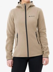 Bluza z kapturem damska Vaude Idris Fleece Hoody. Brązowe bluzy damskie Vaude, s, bez wzorów, z materiału, eleganckie, bez ramiączek, z kapturem. Za 439.99 zł.