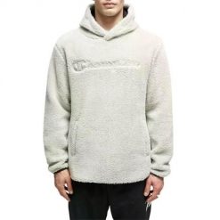 Bluza sportowa męska Champion 214973ES066. Białe bluzy sportowe męskie Champion, m, bez wzorów, z kapturem. Za 286.00 zł.
