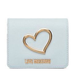 Portfel LOVE MOSCHINO. Niebieskie portfele damskie Love Moschino. Za 399.99 zł.