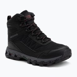 Buty trekkingowe męskie Karrimor Exmoor Mid 2. Czarne buty zimowe męskie Karrimor, bez wzorów, z materiału, za kostkę, bez obcasa, bez zapięcia. W wyprzedaży za 277.19 zł.