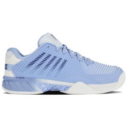 Buty sportowe damskie Hypercourt Express 2 sneakersy tenisowe młodzieżowe. Niebieskia obuwie sportowe damskie K-SWISS, bez wzorów, bez zapięcia, tenisowe. Za 239.00 zł.