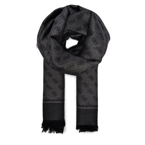 Szal Guess. Czarne szaliki damskie Guess, z aplikacjami. Za 239.99 zł.