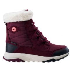 Buty zimowe damskie Hi-Tec Mestia Mid WP Wo's - ciemnoróżowe, Rozmiar buta 39. Czerwone obuwie sportowe damskie Hi-tec, na zimę, bez wzorów, z polaru, bez zapięcia, trekkingowe. Za 209.99 zł.