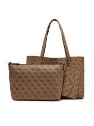 Guess Torebka HWLG96 48230 Beżowy. Brązowe shopperki damskie Guess, z aplikacjami, bez dodatków. Za 539.99 zł.