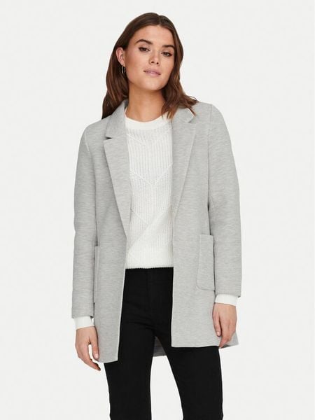ONLY Marynarka Baker 15218396 Szary Regular Fit. Szare marynarki i żakiety damskie ONLY, bez wzorów, z bawełny, bez kołnierzyka, bez ramiączek. Za 199.99 zł.