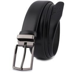 Pasek skórzany BELTIMORE r.130-145 cm E38 czarny. Czarne paski męskie . Za 65.99 zł.