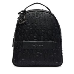 Plecak Armani Exchange. Czarne plecaki damskie Armani Exchange, bez wzorów. Za 709.99 zł.