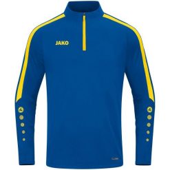 Bluza dresowa zapinana na zamek błyskawiczny Jako Power. Niebieskie bluzy damskie Jako, l, bez wzorów, z dresówki, sportowe, bez ramiączek, bez kaptura. Za 325.00 zł.