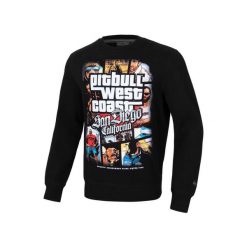 Bluza męska Pitbull Most Wanted. Czarne bluzy męskie PITBULL, m, bez wzorów, bez ramiączek, bez kaptura. W wyprzedaży za 209.00 zł.