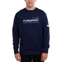 Bluza męska Fundango Warren. Niebieskie bluzy męskie FUNDANGO, m, bez wzorów, casualowe, bez ramiączek, bez kaptura. Za 199.90 zł.