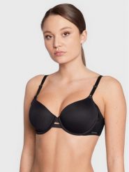 Calvin Klein Underwear Biustonosz bezszwowy 000QF1184E Czarny. Czarne biustonosze Calvin Klein Underwear, bez wzorów, z syntetyku. Za 139.99 zł.