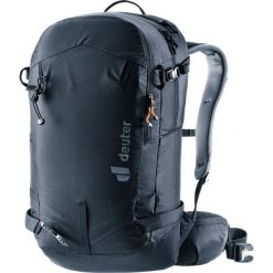 Plecak skiturowy Deuter Freerider 30 - black/black. Czarne plecaki męskie Deuter, bez wzorów, sportowe. Za 703.49 zł.
