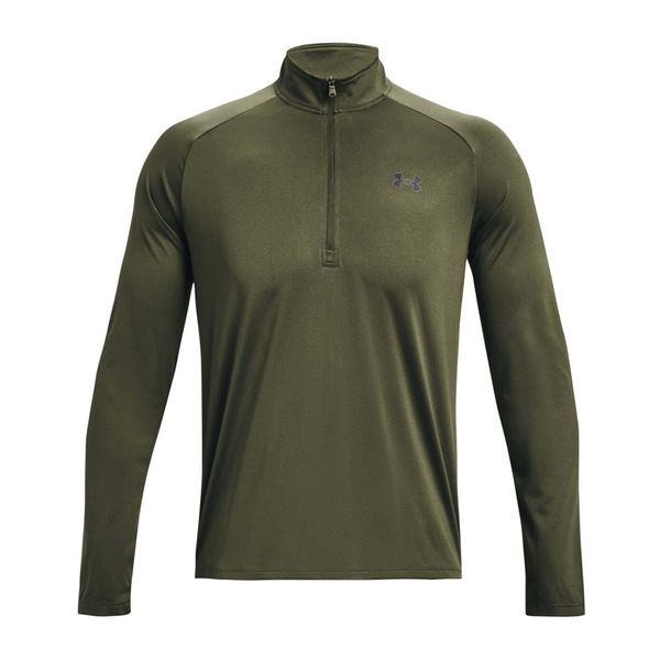 Bluza szybkoschnąca męska Under Armour Tech 2.0 1/2 Zip Long Sleeve. Zielone bluzy męskie Under Armour, m, bez wzorów, sportowe, bez ramiączek, bez kaptura. Za 156.99 zł.
