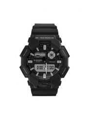 G-Shock Zegarek GA-010-1AER Czarny. Czarne, analogowe zegarki męskie G-Shock, bez wzorów. Za 469.99 zł.