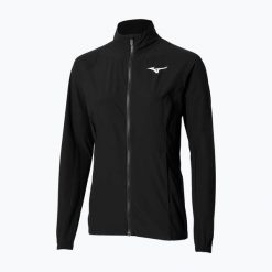 Bluza tenisowa damska Mizuno Frontier Shadow W. Czarne bluzy damskie Mizuno, xl, bez wzorów, z elastanu, eleganckie, bez ramiączek, bez kaptura. Za 209.99 zł.