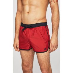 Adidas Performance - Kąpielówki. Czerwone kąpielówki męskie adidas Performance, m, bez wzorów, z materiału. Za 139.90 zł.