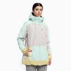 Kurtka snowboardowa damska ROXY Ravine Hoodie. Białe kurtki sportowe damskie Roxy, na zimę, xs, bez wzorów, bez ramiączek, bez kaptura, narciarskie. W wyprzedaży za 814.70 zł.