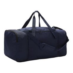 Torba sportowa Kipsta Essential 75L. Niebieskie torby sportowe męskie KIPSTA, bez wzorów, z materiału. Za 79.99 zł.