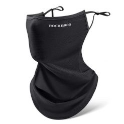 Czapka na twarz ROCKBROS z tkaniny lodowej czarna. Czarne czapki damskie ROCKBROS, na lato, bez wzorów, z materiału, sportowe. Za 47.60 zł.