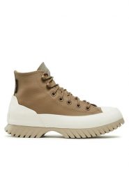 Converse Botki Chuck Taylor All Star Lugged 2.0 Cc A04634C Beżowy. Brązowe botki damskie Converse, bez wzorów, ze skóry, retro, bez obcasa, na płaskiej podeszwie, bez zapięcia. Za 529.99 zł.