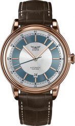Zegarek Aviator Zegarek męski Aviator V.3.32.2.272.4 brązowy. Brązowe zegarki męskie AVIATOR, bez wzorów. Za 5,150.00 zł.